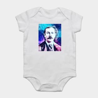 Arthur Conan Doyle Snow Portrait | Arthur Conan Doyle Artwork 5 Baby Bodysuit